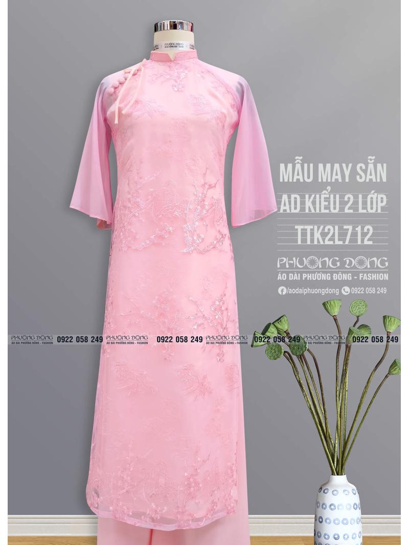 Áo Dài Phom Trẻ 2 Lớp 4 Tà TTK2L712